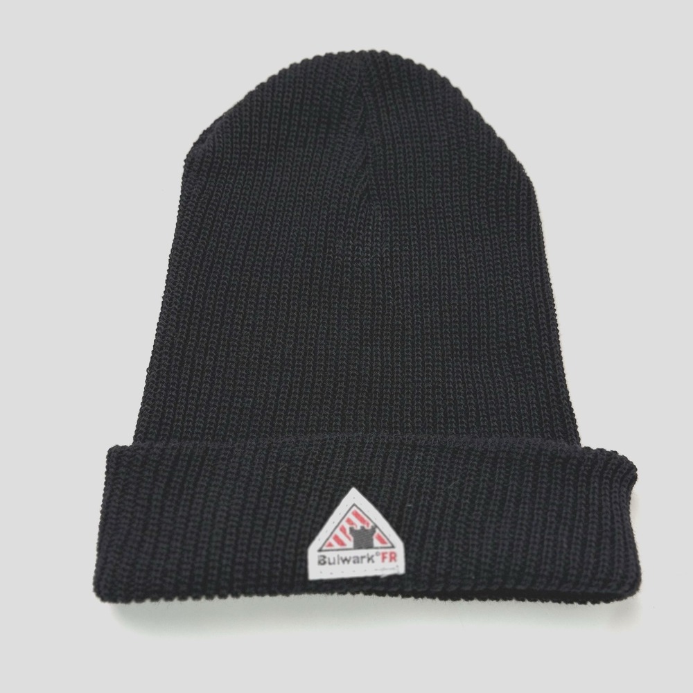 Bulwark FR Beanie Knit Cap Ski Hat Adult OS Toque Black Work Utility Modacrylic